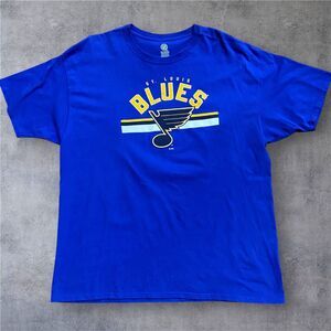 NHL St. Louis Blues Hockey #27 Pietrangelo Jersey Tee Royal Blue Yellow Mens 2XL